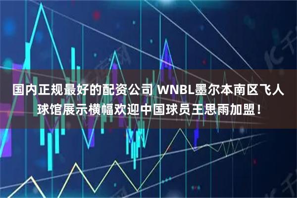 国内正规最好的配资公司 WNBL墨尔本南区飞人球馆展示横幅欢迎中国球员王思雨加盟!
